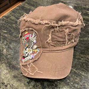 New York City Distressed Brown Hat
